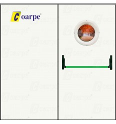 Puerta RF cortafuego metálica Ei₂ 60 C5 doble hoja