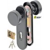 Maneta Ei Placa Pomo con boca-llave