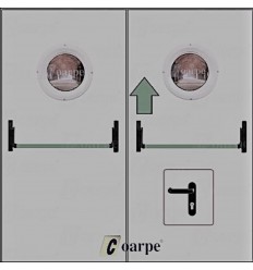 Puerta RF cortafuegos doble hoja Ei₂ 60 C5 RF 60