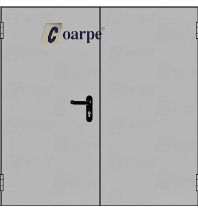 Puerta RF cortafuegos blanca EI₂ 60 doble hoja