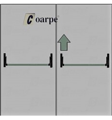 Puerta RF cortafuegos blanca EI₂ 60 doble hoja