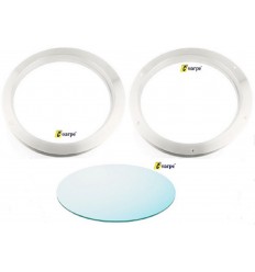 Ojo de buey para-llamas 250mm prelacado en blanco