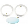 Ojo de buey para-llamas 250mm prelacado en blanco