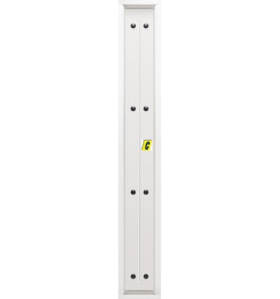Puerta de Seguridad 1150 RÚSTICA CLAVOS CON FIJO LATERAL  BLANCA THT