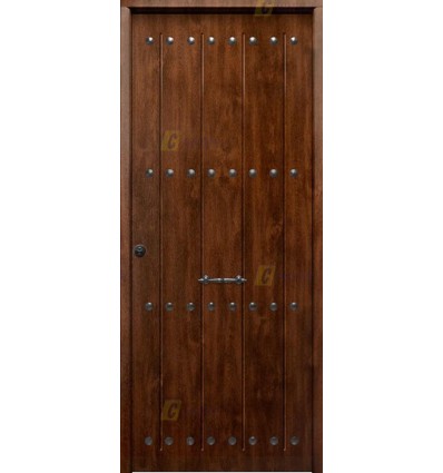 Puerta rústica de seguridad de entrada 900x2100