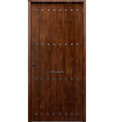 Puerta THT rústica de seguridad para entrada de vivienda