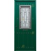 Puerta de Seguridad Modelo 1150 Rústica con Ventana de Cristal y Reja