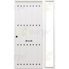 Puerta de Seguridad 1150 RÚSTICA CLAVOS CON FIJO LATERAL  BLANCA THT
