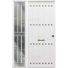 Puerta de Seguridad 1150 RÚSTICA CLAVOS CON FIJO LATERAL  BLANCA THT