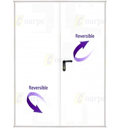 Puerta multiusos 2 hojas 1350x2100 con ventilación