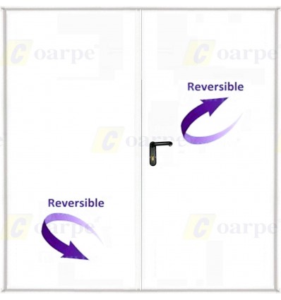 Puerta multiusos 2 hojas 1350x2100 con ventilación