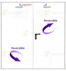 Puerta multiusos 2 hojas 1350x2100 con ventilación