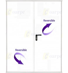 Puerta multiusos 2 hojas 1350x2100 con ventilación