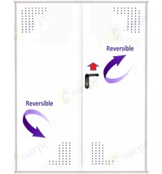 Puerta multiusos 2 hojas 1600x2050