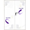 Puerta multiusos 2 hojas 1350x2100 con ventilación