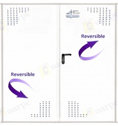 Puerta multiusos 2 hojas 1350x2100 con ventilación