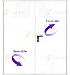 Puerta multiusos 2 hojas 1350x2100 con ventilación