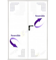 Puerta multiusos 2 hojas 1400x2050