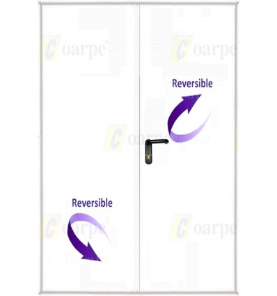 Puerta multiusos 2 hojas 1350x2100 con ventilación