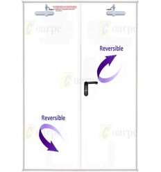 Puerta multiusos 2 hojas 1350x2100 con ventilación