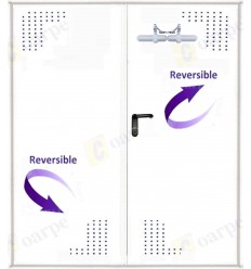 Puerta multiusos 2 hojas 1350 x 2100 Con ventilación Puerta multiusos 2 hojas 1350x2100 con ventilación