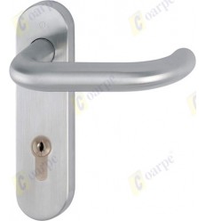 Pareja placa manilla Ei o Rf sin bombín para puerta cortafuegos ROPER