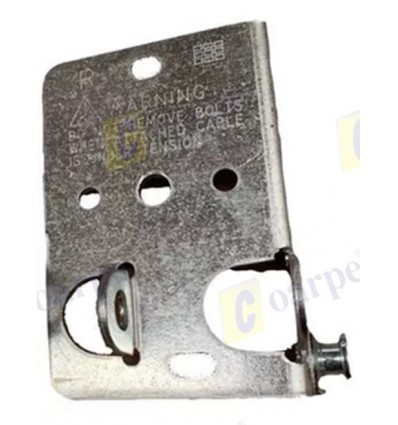 Placa Base Galvanizado para cable de puerta residencial