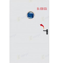 Puerta cortafuegos Ei₂ 120 C5 1300x2050 blanco