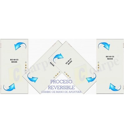 Puerta cortafuegos reversible Ei₂ 60 C5 1100x2050 gris
