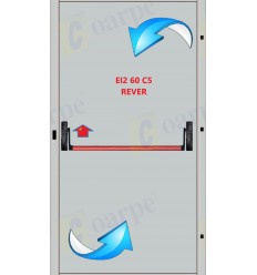 Puerta cortafuegos reversible Ei₂ 60 C5 1100x2050 gris