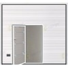 Puerta de Garaje Seccional Acanalado Blanco con Puerta Peatonal