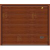 Puerta de Garaje Seccional Acanalado LISO Madera Claro