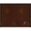 Puerta de Garaje Seccional Acanalado LISO Madera Oscuro