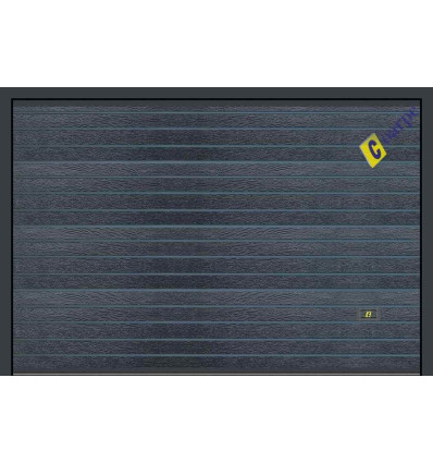 Puerta de Garaje Seccional Acanalado Gris Antracita