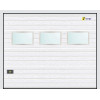 Puerta de Garaje Seccional Acanalado Blanco con Ventana