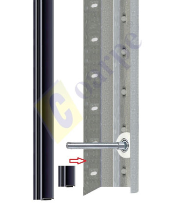 Goma Lateral PVC Negro