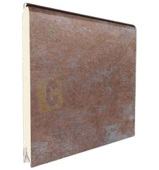 Panel Liso LISO ACERO CORTEN para puerta de garaje seccional