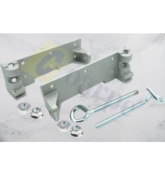 Placa base regulable de aluminio para puerta de garaje