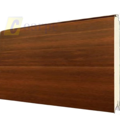 Panel Uniacanalado LISO I.Madera para puerta de garaje seccional