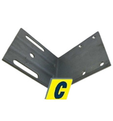 Placa de tope resorte para sujeción a perfil "C"