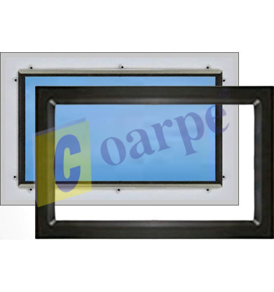 Ventana para Puerta Seccional 550*350 de Metacrilato Transparente