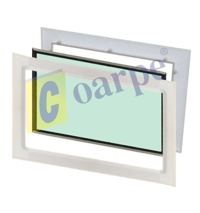 Ventana para Puerta Seccional 550*350 de Metacrilato Transparente