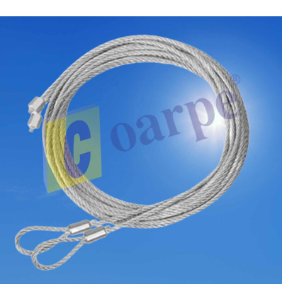 Cable de elevación para puertas de garaje seccionales
