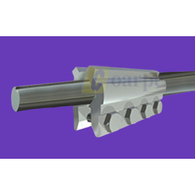 Acoplamiento unión de eje para puerta seccional