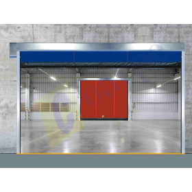 Puerta rápida autoreparable de lona