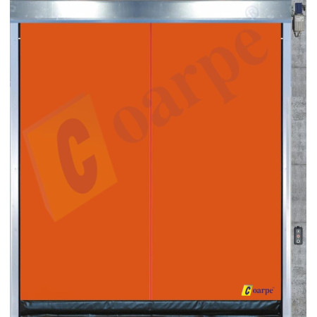 Puerta rápida autoreparable de lona