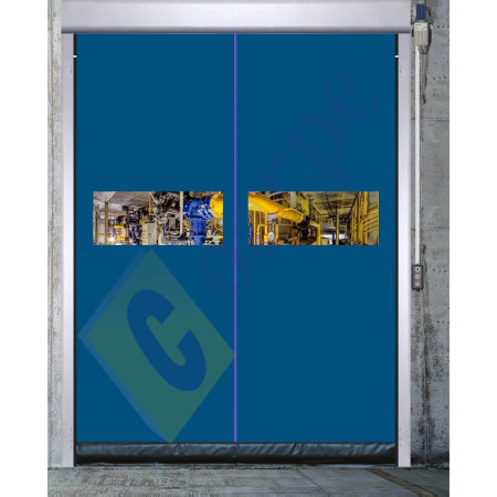 Puerta Rápida Autorreparable de Lona