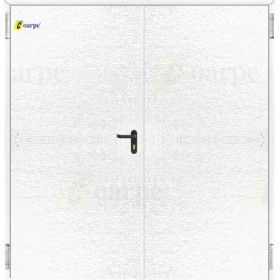 Puerta RF cortafuego metálica Ei₂ 60 C5 doble hoja