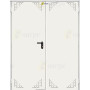 Puerta Multiusos Doble Hoja Blanca con Ventilación 1590*2050 PADILLA