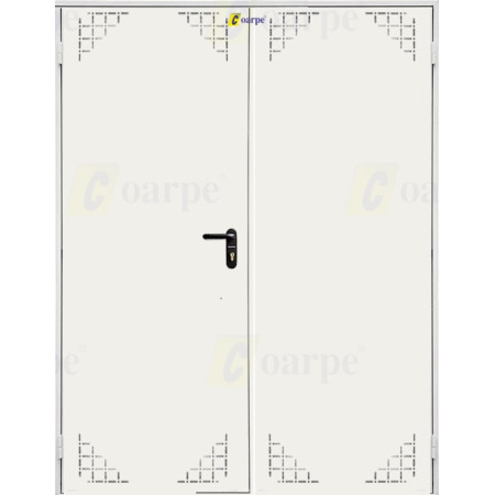 Puerta Multiusos blanca de Doble Hoja con Ventilación 1700*2050
